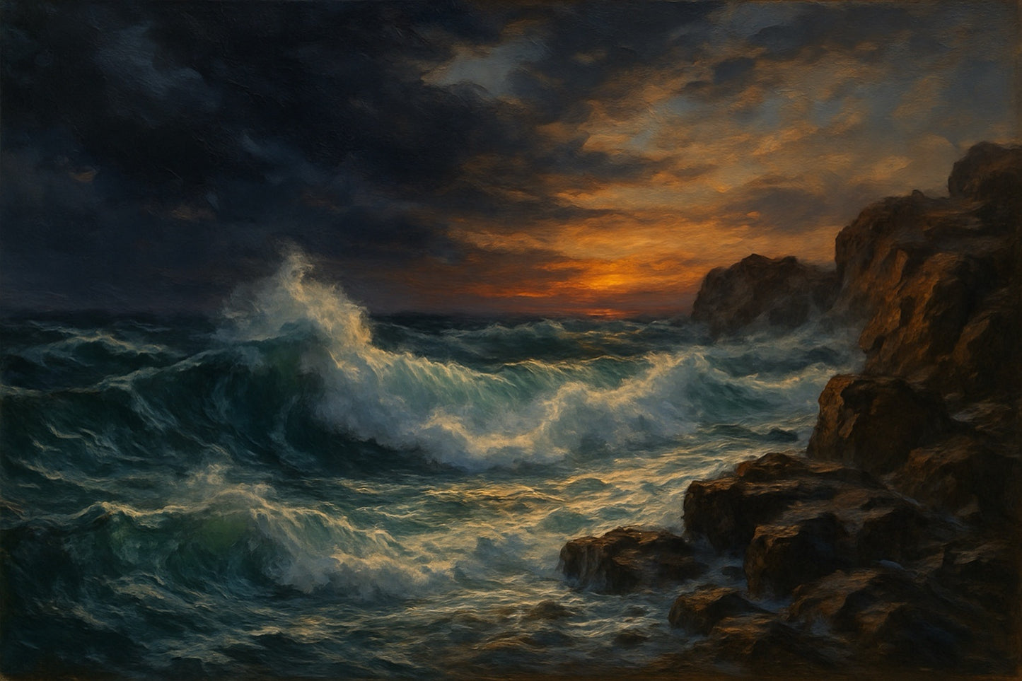 Sunset Waves